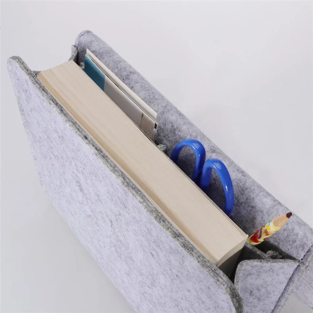 Felt Bedside Caddy Anti-Slip Hanging Storage Bed Rails Dorms Bunk Beds Book Remote Organiser