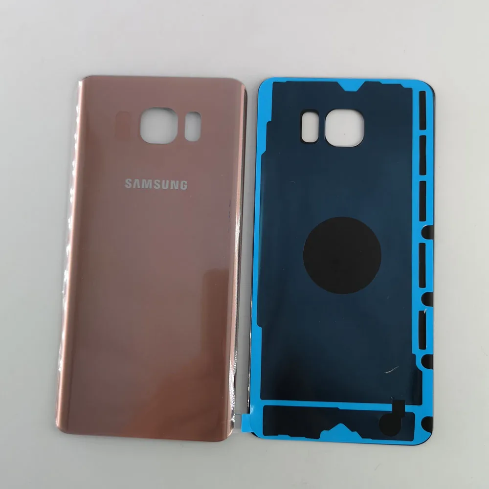 Задняя крышка аккумулятора для Samsung Galaxy Note5 Note 5 замена корпуса из стекла + клейкая