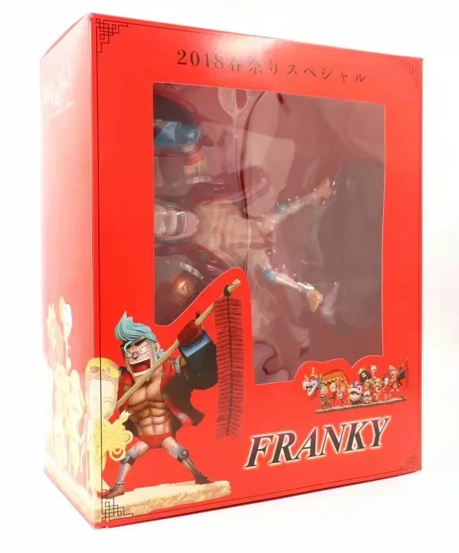 Аниме One Piece Franky играет петарды 2018 китайский новый год Ver. Милая фигурка модель