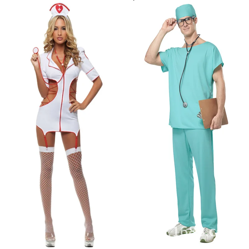 Doctor And Nurse Halloween Costumes 2022 The Nurse And Doctor Couples Cosplay Game Uniforms Temptation Nightclub Ds Service Stage Loaded Halloween Costume Exotic Sets Aliexpress
