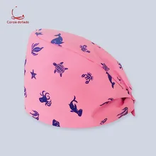 Корейские докторские шапки с принтом для мужчин и женщин, рабочая шапка для операционной, головной платок, шапочка для операционной