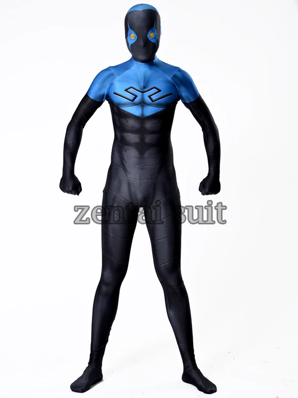 2017 New Male Superhero Costume Spandex Lycra 3D Shade Cosplay