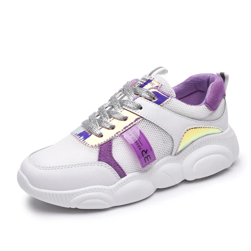 

Women's Shoes 2019 Summer Fashion Women's Sports Shoes Outdoor Fitness Lace Running Shoes Breathable Mesh Shoes Women Sneakers