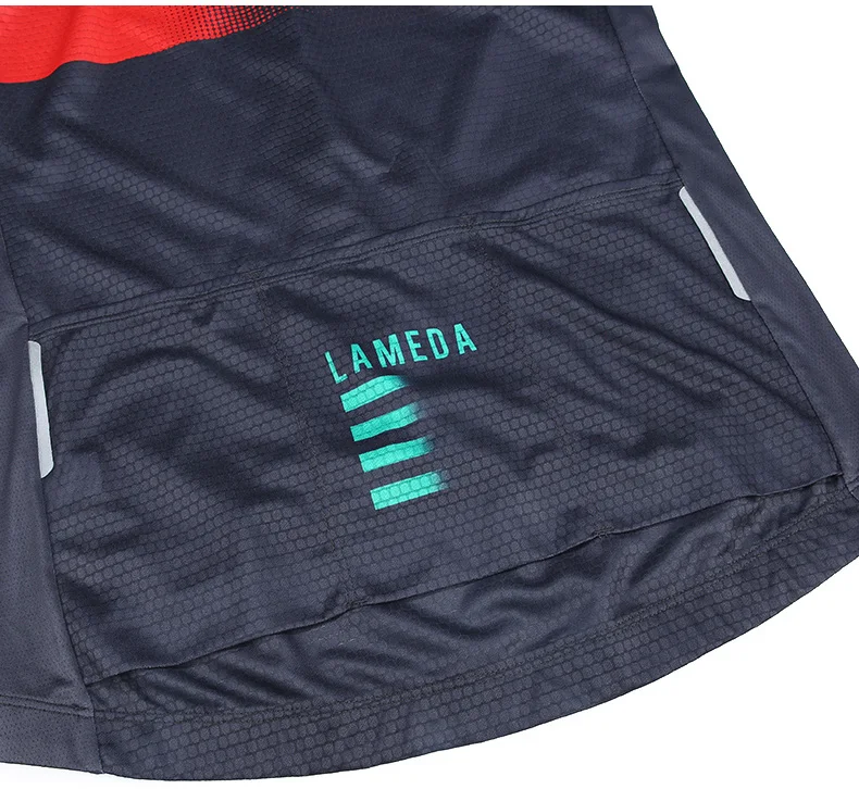 LAMEDA Summer Anti-sweat Cycling Jersey Men Mtb Shirt Quick Dry Breathable Bike Clothes Short Short Sleeve Clothing