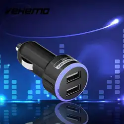 Vehemo Портативный Универсальный Автомобильный Зарядное устройство адаптер USB 2-Порты и разъёмы для Apple Smart Mobile