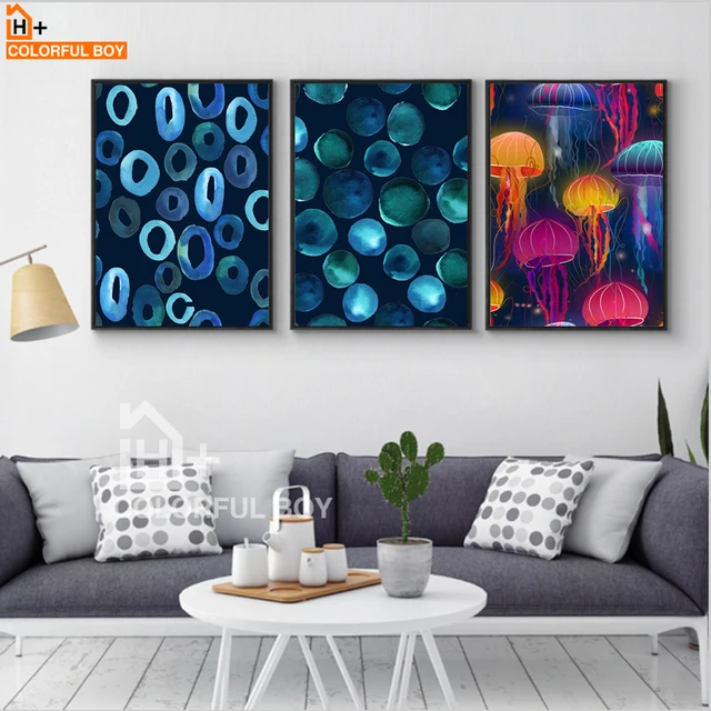 COLORFULBOY Quallen Wand deko Poster Und Drucke Moderne Pop Art ... COLORFULBOY Quallen Wand deko Poster Und Drucke Moderne Pop Art ...