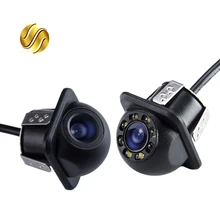 Mini Waterproof Car Parking Assistance Reversing Back Rear View Camera HD Wire Car Rear View Camera With or Without LED