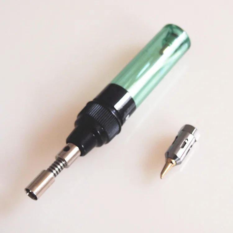 

1pcs Electronic Soldering Iron Pen Shaped Cordless DIY Butane Gas Gun Torch Tip Tool Transparent Soldering iron Tools