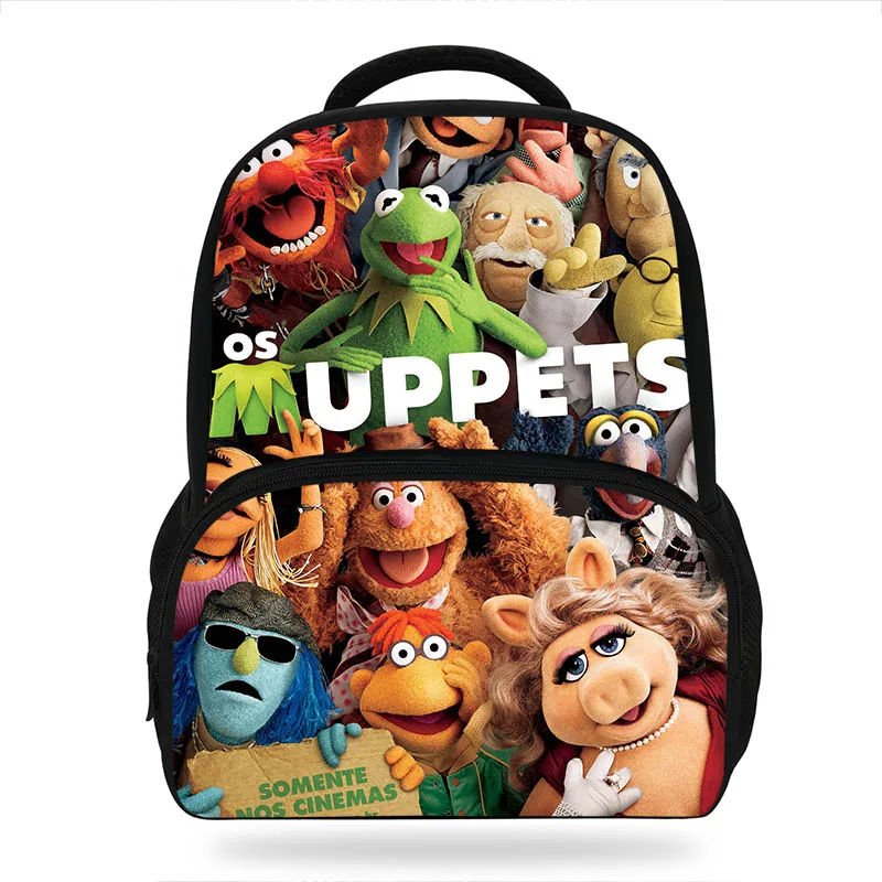

KOLLEGG Cartoon The Muppets TV Print School Bags For Teenage Boys Girls Backpacks Little Children Bagpack Schoolbag Satchel