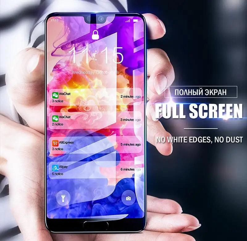 

Full Cover Tempered Glass For Huawei P10 P20 Lite Pro Glass Screen Protector Protection Film For Honor 9 10 Mate 20 Lite Glass