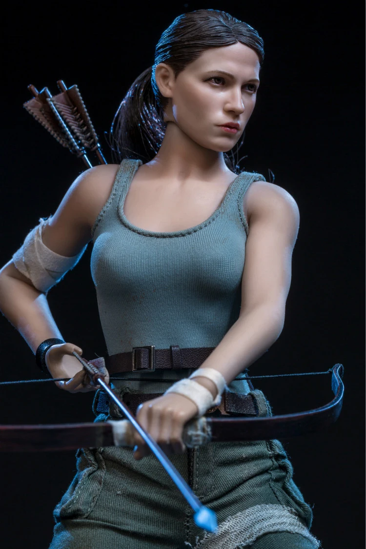 Сбор запасов 1/6 г. Женская фигурка "The Explorer Tomb Raider Lara Croft" с двойной головкой для поклонников подарков