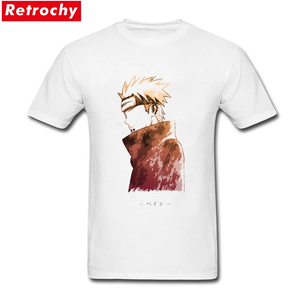 Creative Adults Pain Anime Tee Shirts Short Sleeves Cotton Anime tshirt XXl Graphic Tees for Men 