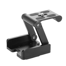 Meking Aluminum Alloy Folding Camera Z Desktop Stand Holder Tripod Flex Pan & Tilt Ball Head Compatible Slide Rail Camera