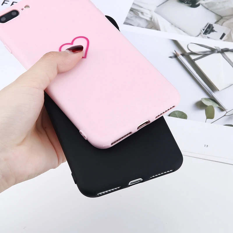 Lovebay Love Heart чехлы для телефонов, чехлы для Iphone 11 Pro 6 6S 7 8 Plus XS Max XR X, Мягкий ТПУ силиконовый ультратонкий простой чехол