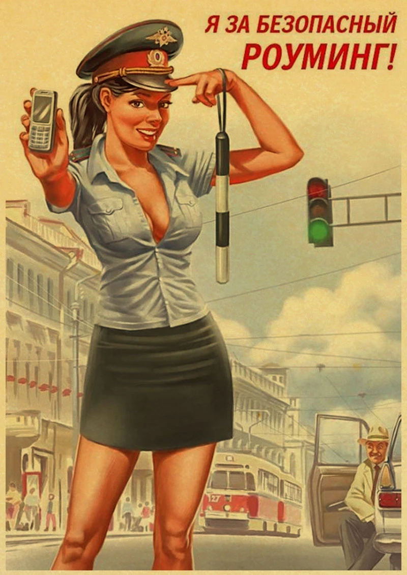 PINUP девушки постер/Настенный декор/декоративная живопись/крафт бумага/бар