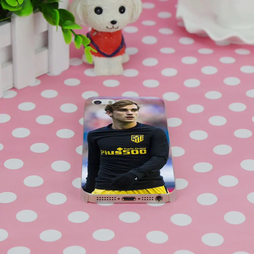 G33 Антуан Griezmann Soccer Star Прозрачный Жесткий Тонкий Case Обложка Для Apple iPhone 4 4S 5 5S SE 5C 6 6s