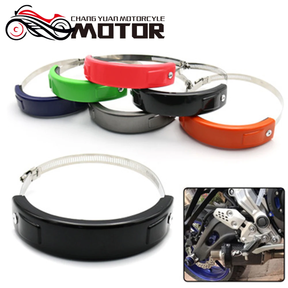 

For KTM 690 SMC/SMC R Motorcycle Silencer Round Oval Exhaust Protector Protect Can Cover Circle ORANGE