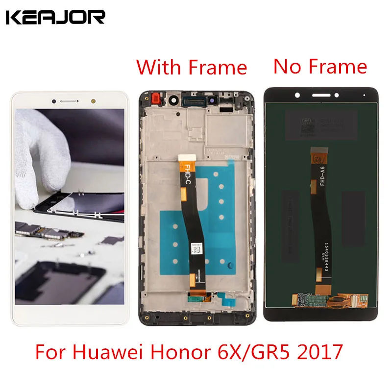 

For Huawei Honor 6X LCD Screen Tested Display Touch Screen Replacement For Huawei GR5 2017/Honor 6X BLL-L22 5.5''