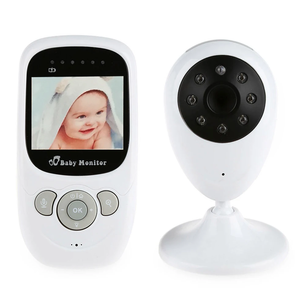 SP880 2,4G беспроводной детский видеомонитор с ночным видением двухполосный Talk 2,4 дюймов ЖК-дисплей детский мониторинг температуры сна