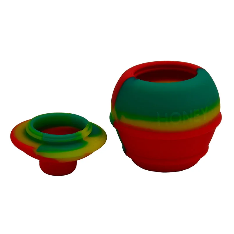 50 шт. банки для сотового масла 35 мл|wax jar|concentrate containersilicone wax jar |