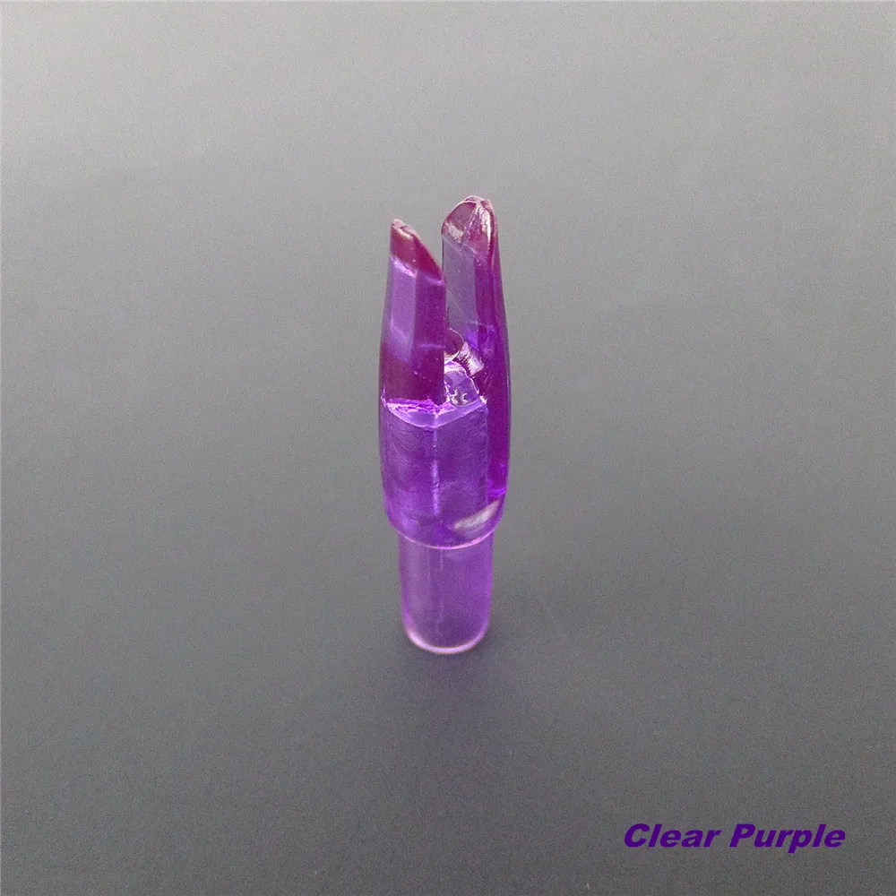 archery arrow nocks clear purple (6)