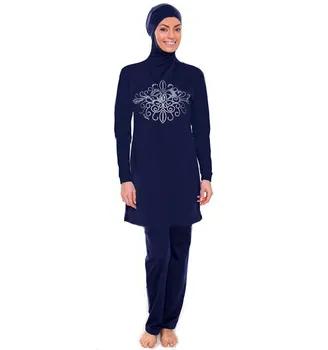 

Muslim Swimsuit Nylon Short Sleeve Swimwear Women Arab Two Pieces Islamic Bathing Suit Monokini with Hijib