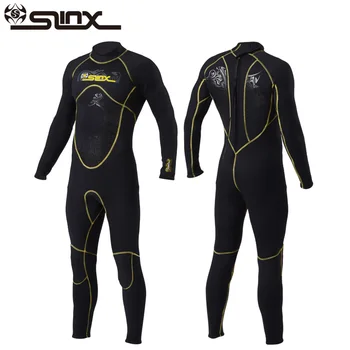 

slinx 3mm neoprene wet suits for men underwater hunting scuba diving full body long sleeve swimming surfing snorkeling swimsuits