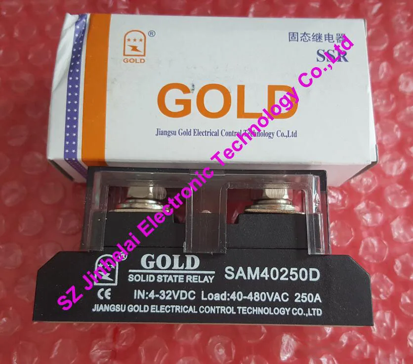 

SAM40250D GOLD Authentic original DC control AC SOLID STATE RELAY 250A