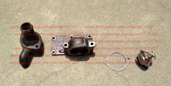

TY395I.2-6 front cover plate + TY295.13-1 Upper cap + TY295I.13.5 Thermostat, Jiangdong diesel engine parts, TY395IT, TY3100IT