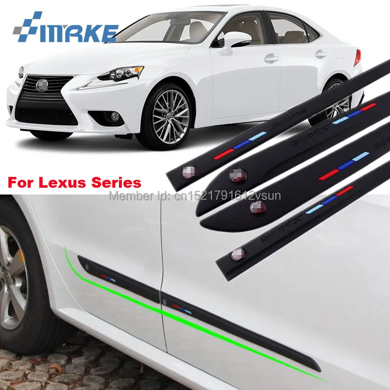 

smRKE High-quality Rubber Car Body Anti Scratch Protector Bumper For Lexus CT ES GS GX IS LS LX NX RC RX Series Stickers On Cars