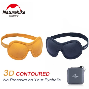 

Naturehike 3D Contoured Sleep Eye Mask Ultra Comfort blindfold eyemask with Adjustable Strap & carry box, Yellow Blue Eye Cover