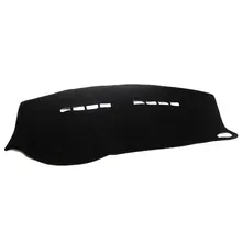 BBQ@ FUKA 1 шт. крышка приборной панели Dashmat Dash Aviod Блестящий коврик для peugeot 2008 208- черный автомобиль-Стайлинг Аксессуары