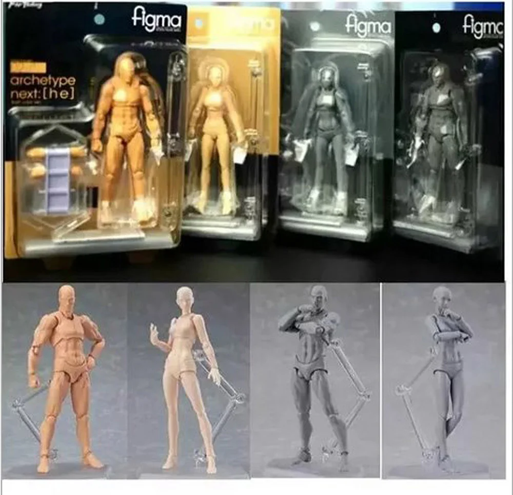14 см Figma BODY KUN / CHAN серый оранжевый желтый ПВХ фигурка модель игрушки|Игровые