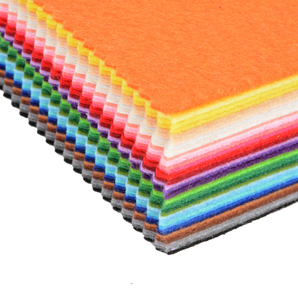41pcs 1mm Thickness Felt Sheets Colorful Rainbow DIY Craft Polyester Wool Blend Fabric Kit For DIY Sewing Craft