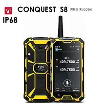 Original Conquest S8 6000mAH Battery Quad Core 5 HD Android 3GB RAM ip68 font b Rugged