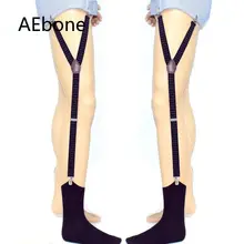 AEbone рубашка подтяжки для мужчин 3 клип рубашка остается рубашка подвязка Униформа держатель черный горошек подтяжки для рубашки Sus51