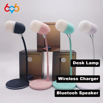 

696 L4 multi-function smart touch 3-in-1 wireless charger LED touch light + Bluetooth speaker + wireless charger...