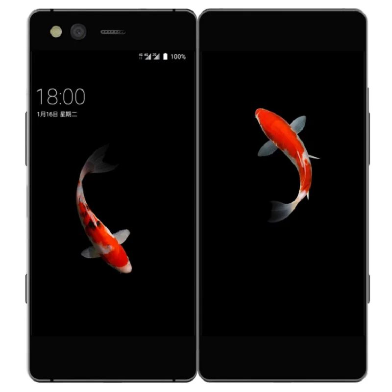 Original ZTE AXON M Folding Screen Dual Screen Mobile Phone 5.2\