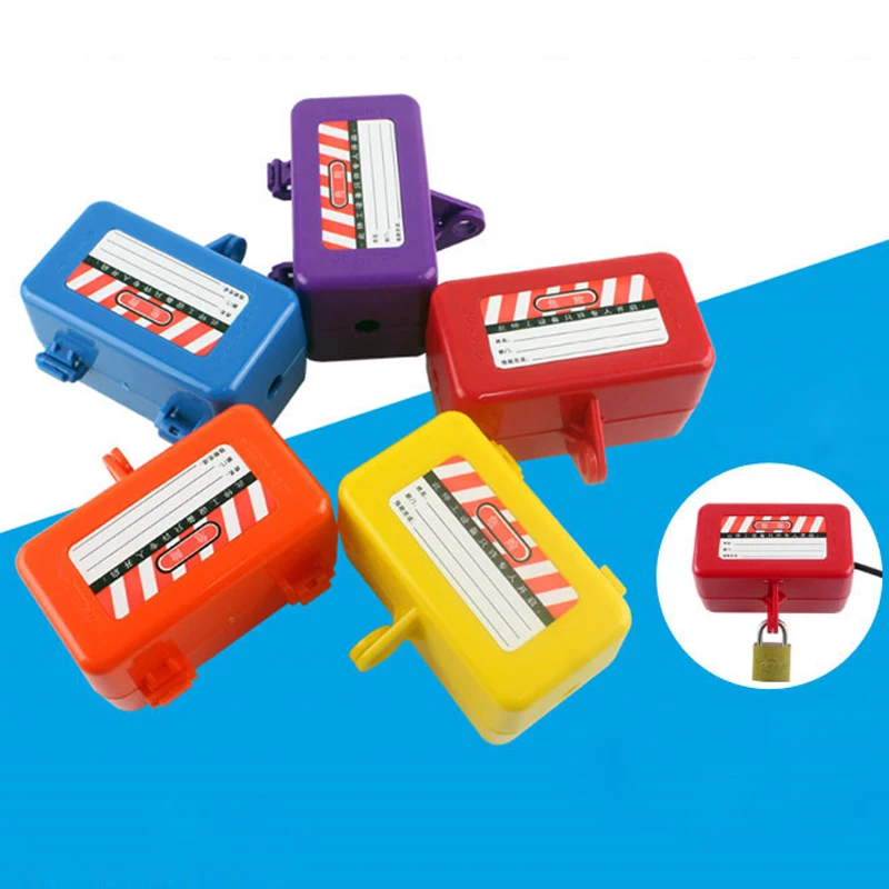 

Household Power Plug Lock Box Multicolor Washing Machine Air Conditioning Plug Security Insulation Lock Box With Metal Locks