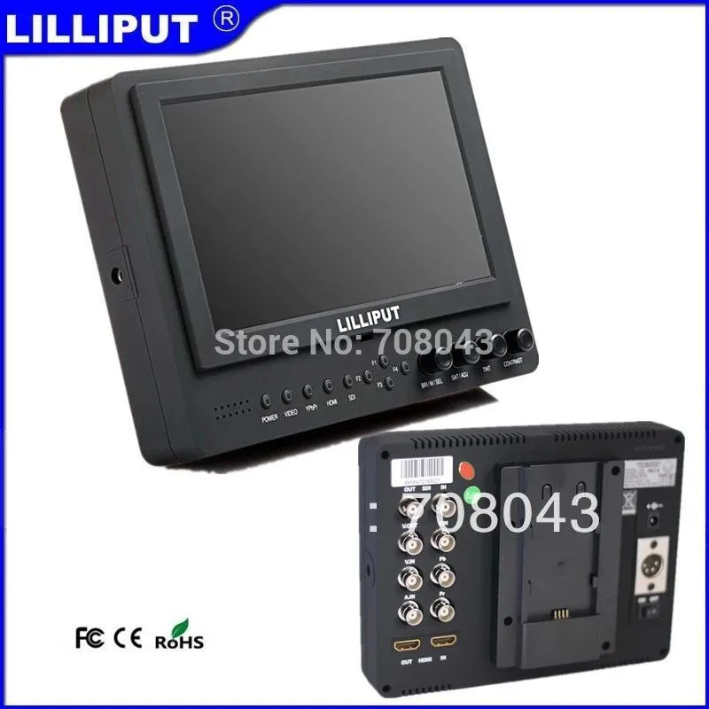 Lilliput 665/S 7 дюймов 3G-SDI монитор с HDMI входом 3G-SDI HDMI выход+ " дюймовый артикуляционный волшебный рычаг+ Супер Зажим