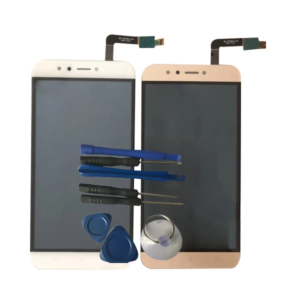 

New Original LCD For SuperD D1 LCD Display With Touch Senor Screen Digitizer Assembly Module Replacement White Gold Color +Tools