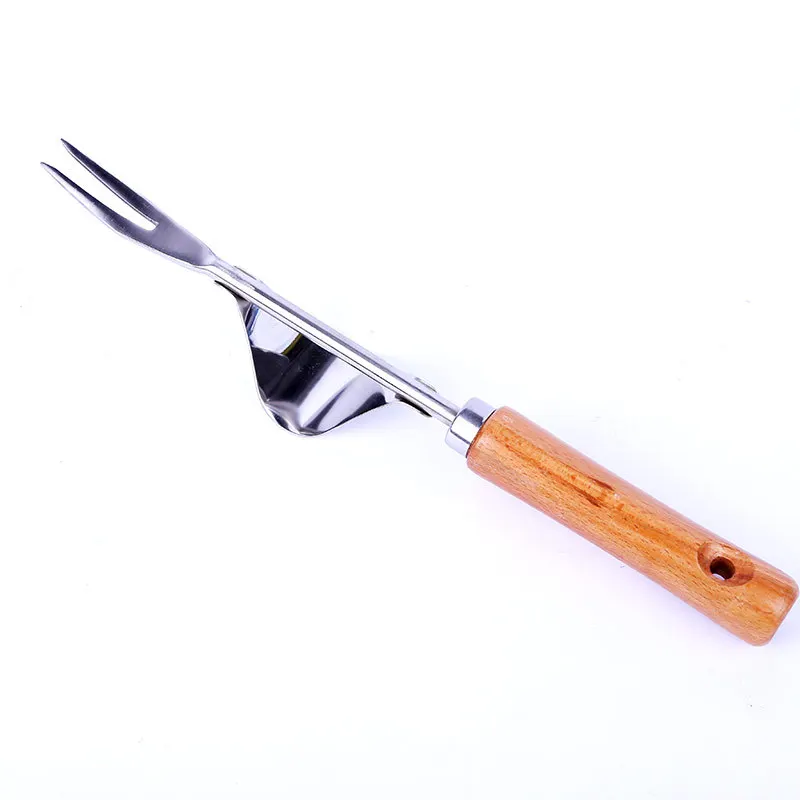 

Manual Weeder Fork Metal Hand Garden Wood Handle Digging Puller Weeding Tool Garden Transplanting Digging Tools