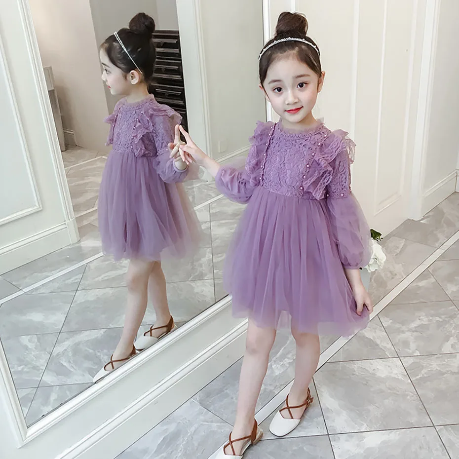 

Princess Dress Girls Soft Girls Dresses Lace Summer Children's Party Dresses Mesh Kids Girls Dress Teen Children Clothing 10 12