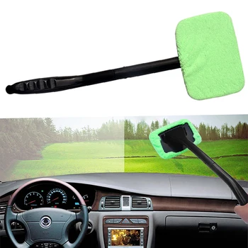 

Window Cleaner Brush Kit Microfiber Cloth Car Window Windshield Wonder Cleaning Wash Tool Glass Wiper with Detachable Handle