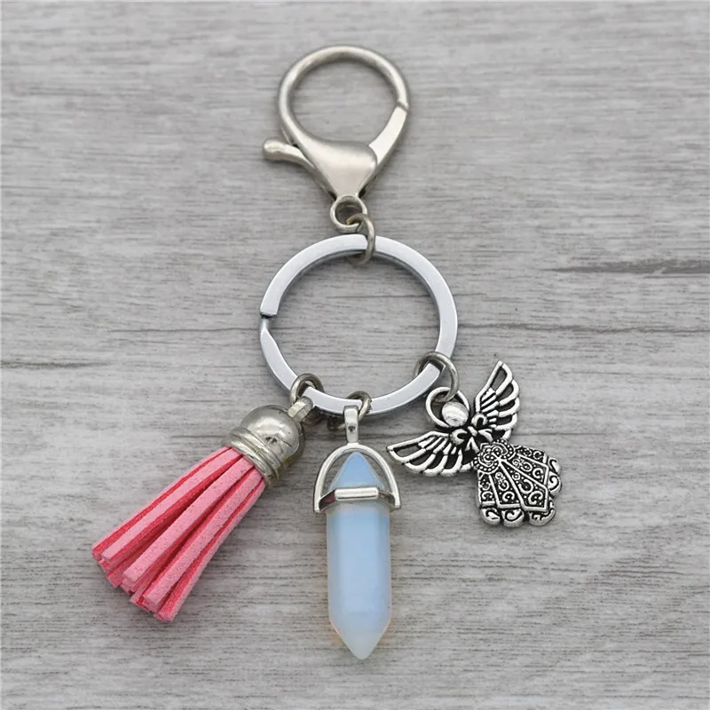 Lucky Unique Gifts for Women Natural Stone Antique Silver Guardian