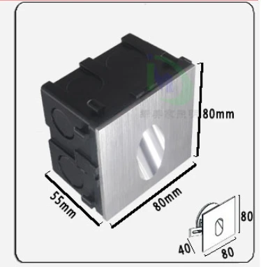 Встраиваемый светодиодный лестничный светильник 1 Вт/3 Вт алюминиевая квадратная/круглая угловая настенная лампа для бетонной стены Лестница ночной Светильник s - Цвет абажура: square with box