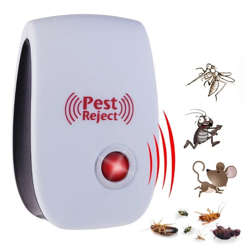 EU Plug Electronic Ultrasonic Anti Mosquito Insect Pest Mouse Repellent Repeller