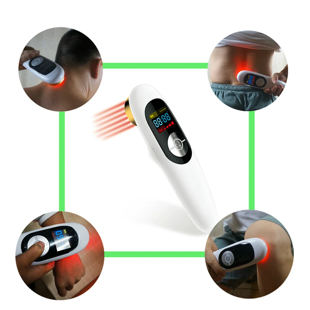 

LLLT Infrared Cold Laser Therapy Relief from Back and Neck Device