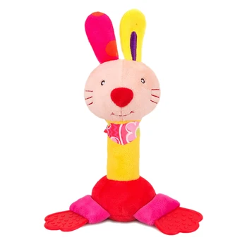 

ZOOTime Kinds Baby Rattle Toys Cartoon Animal Cute Hand Grasp Plush Rattle Bb Stick With Gutta Rattletoy Infant Educational Ea