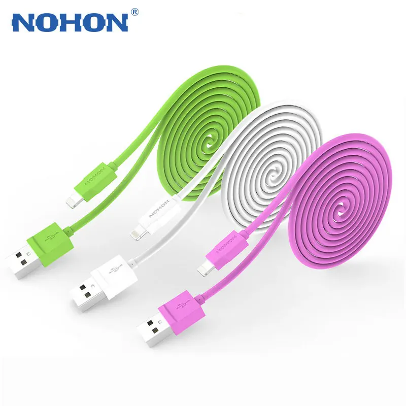 NOHON 8-контактный USB кабель для Apple iPhone 6 Plus 5 5S 5C iPad 4 Mini Air iPod Nano7 Touch 1,5 м кабель для быстрой зарядки и синхронизации данных